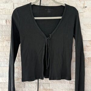 Brandy Melville Long Sleeve Tie-Front Top